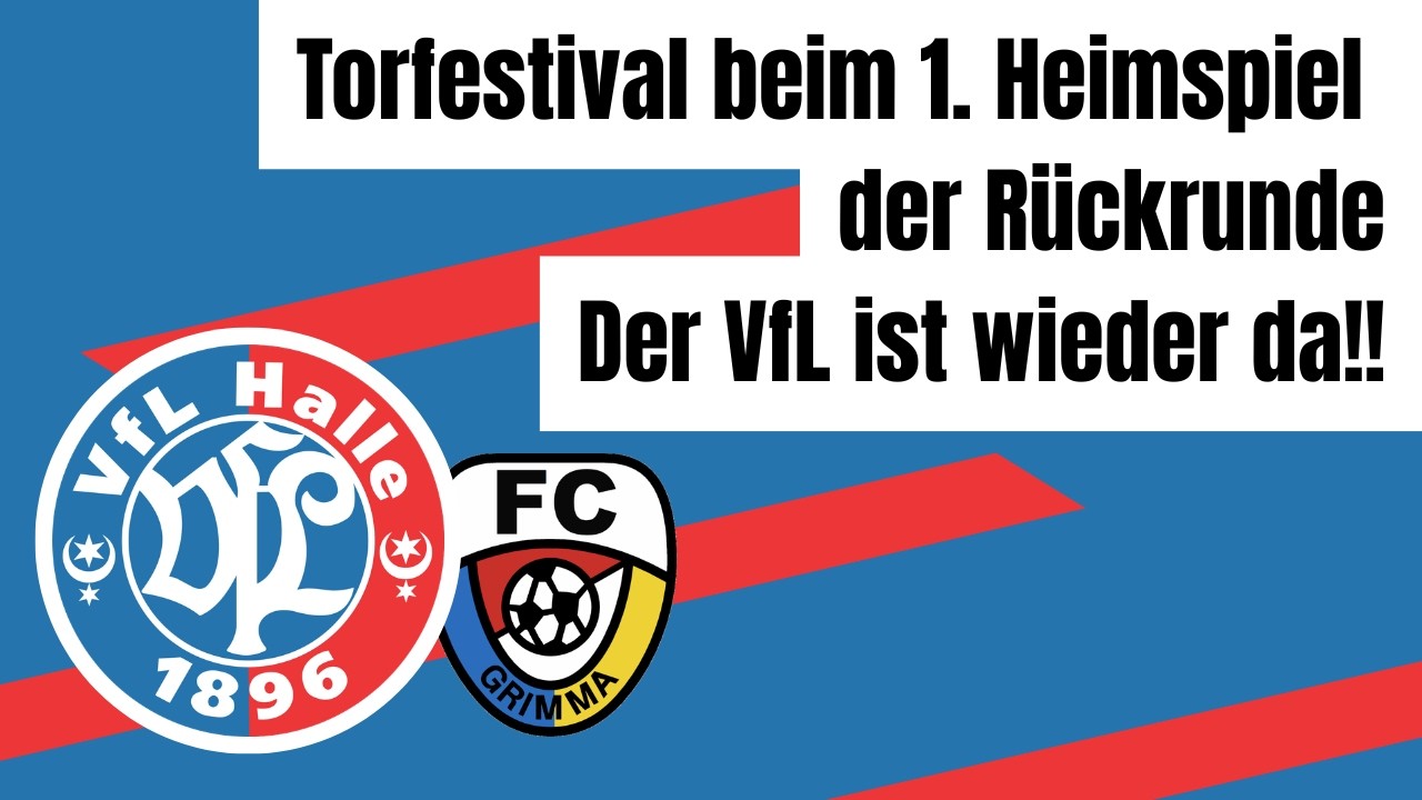 VfL Halle - FC Grimma | 18. Spieltag | Alle Tore