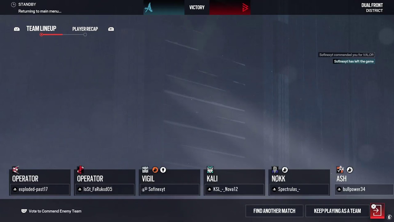 R6 chill stream