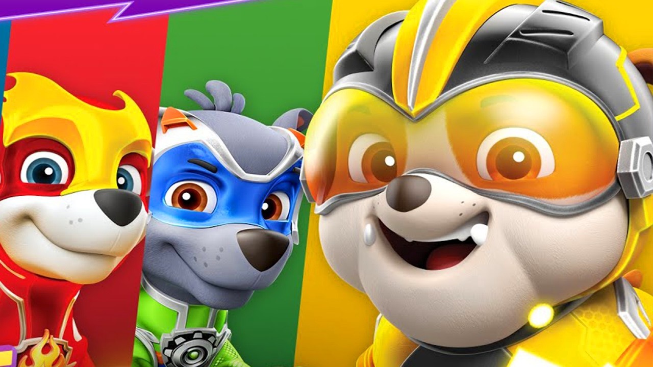 Paw Patrol Mighty Pups Save Adventure Bay - Rubble, Rocky, Marshall Rescue Carlos Mission Speedrun