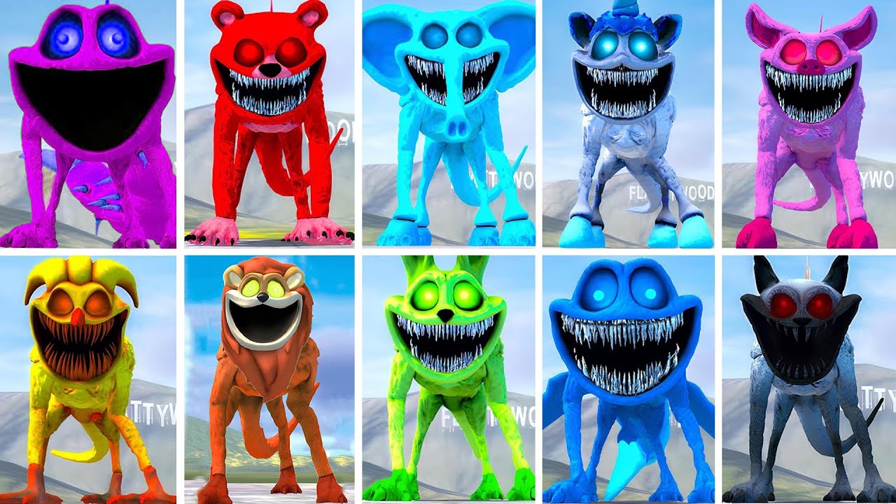 EVOLUTION OF ALL SMILING CRITTERS GODZILLA TITAN POPPY PLAYTIME CHAPTER 4 In Garry's Mod!