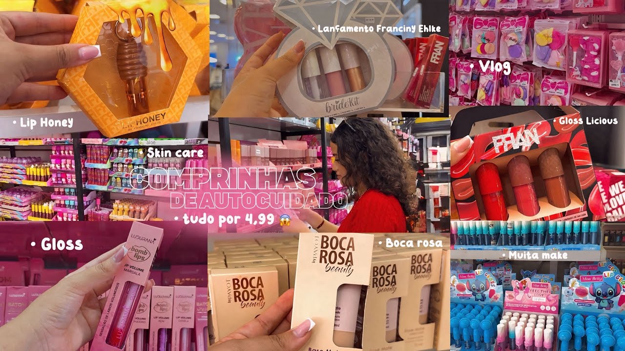 COMPRINHAS DE AUTOCUIDADO // muita make por 4,99 😱💗🛍️🌟
