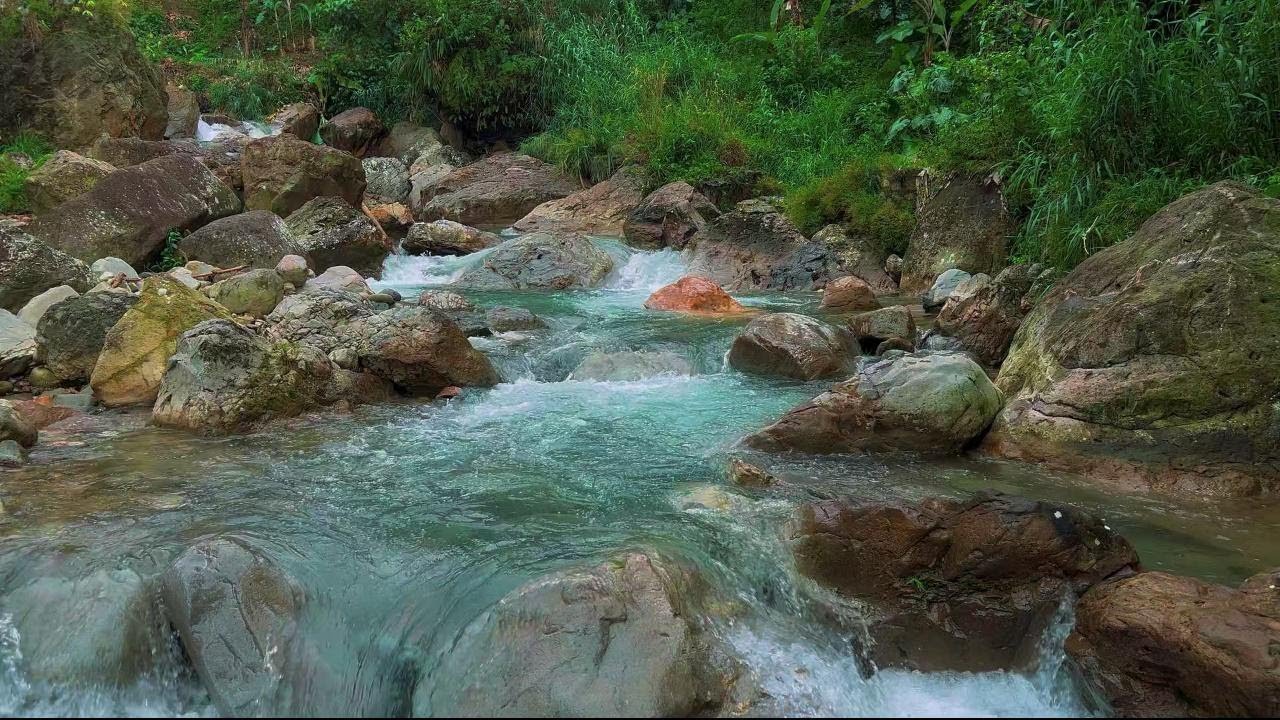 River Sounds for Full-Night Sleep and Calm | Stress Relief Natural Ambience for Inner Peace | 4K-HDR