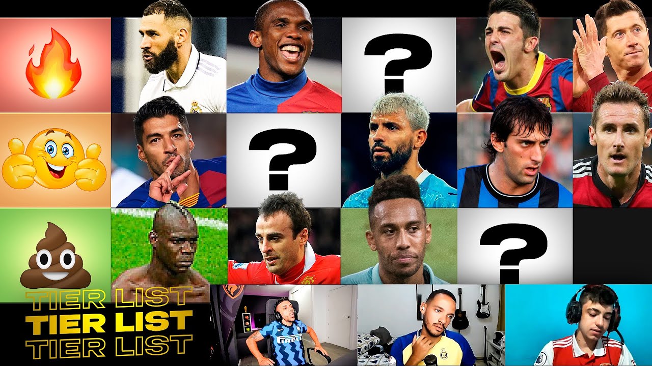 TIER LIST DE LOS MEJORES DELANTEROS (TE PONDRÁS NERVIOSO) FUTBOLITOS y DjMaRiiO