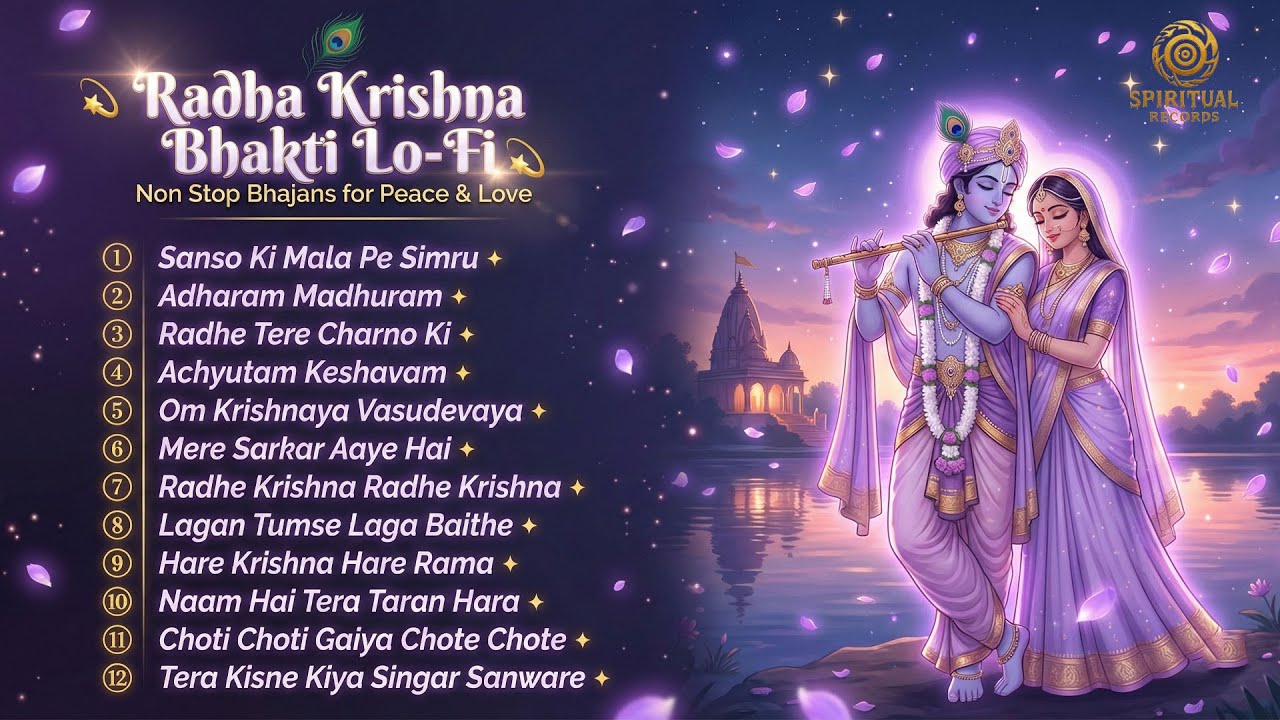 Morning Bhakti Special 2026 | 12 Nonstop Radha Krishna Bhajans | Shanti & Sukoon