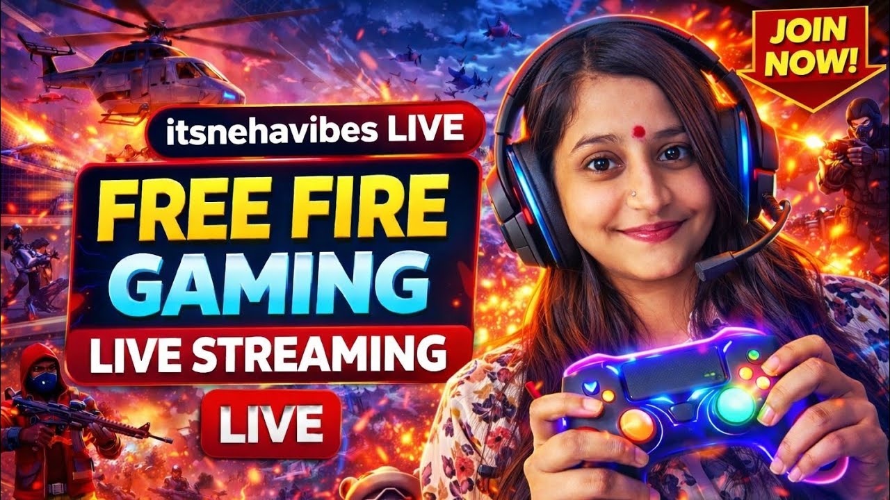 free fire gaming live stream😎 #ff #freefire #gaming #livestream #live #itsnehavibes #garenafreefire