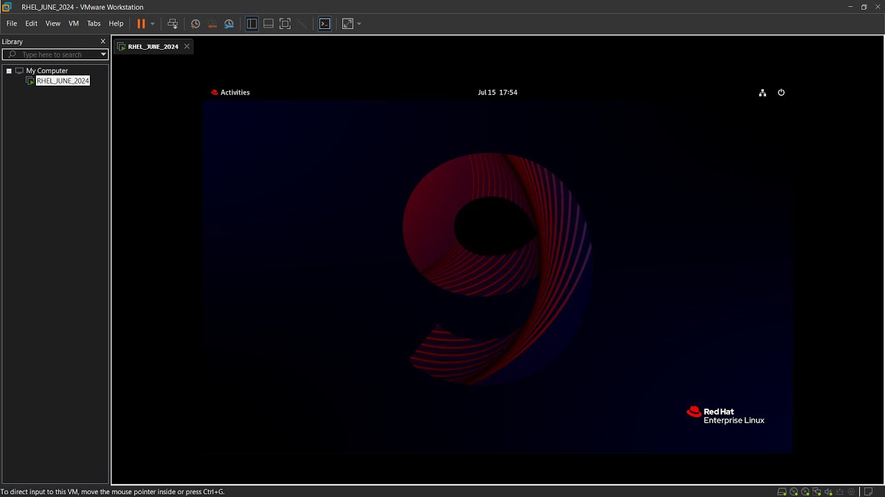How to Install RHEL 9.4 in VMware 17  windows 11