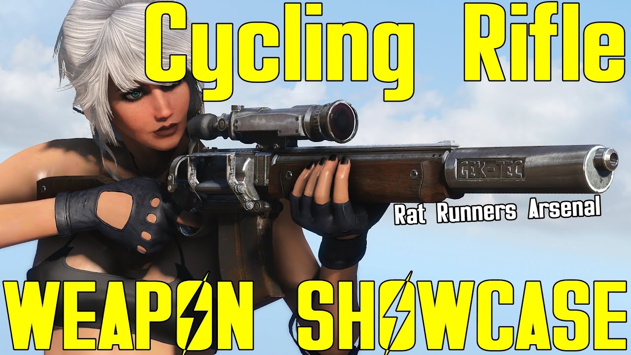 Fallout 4: Cycling Rifle - Rat Runners Arsenal - Weapon Mod Showcase