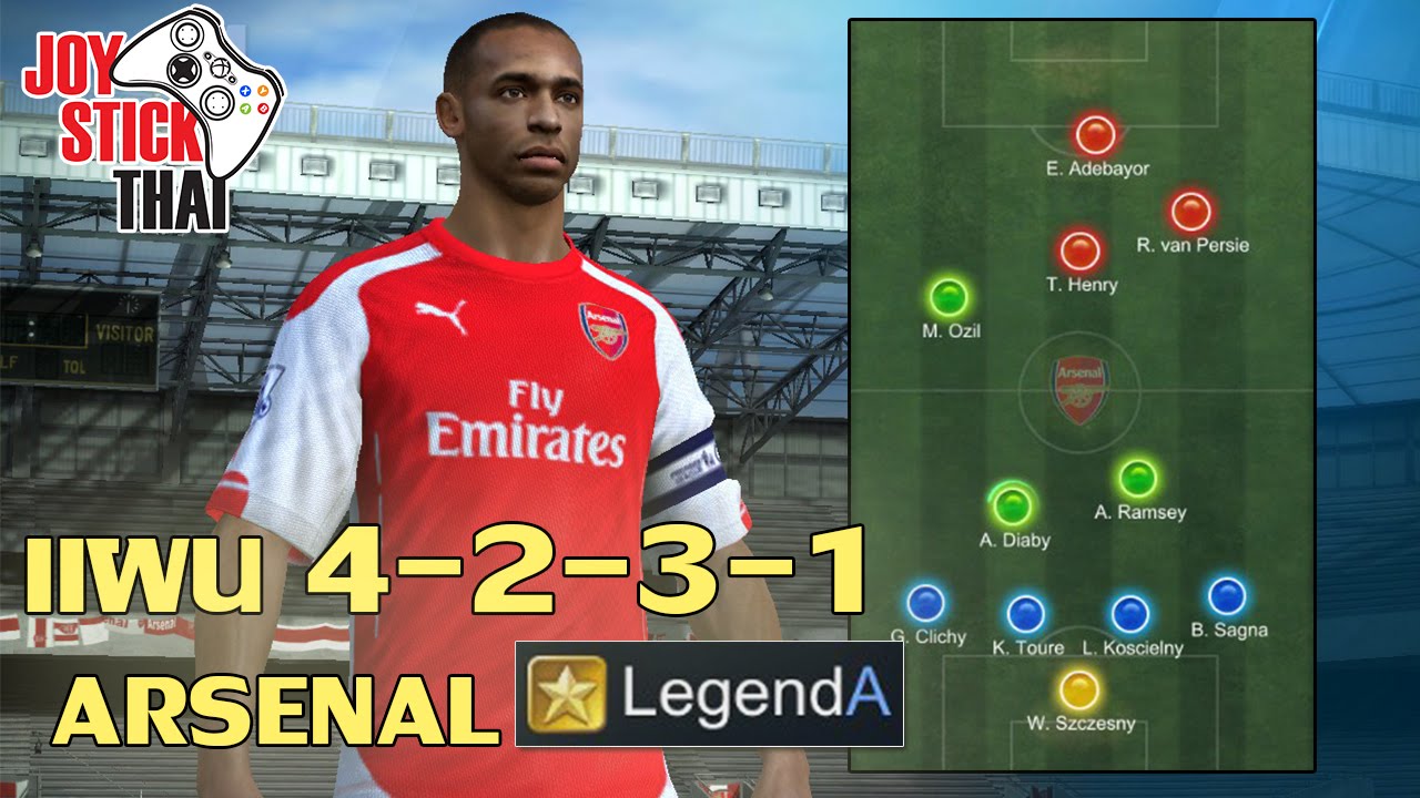 แผน FIFA ONLINE 3 - Arsenal ไร้พ่าย 4-2-3-1 ดาวทอง A