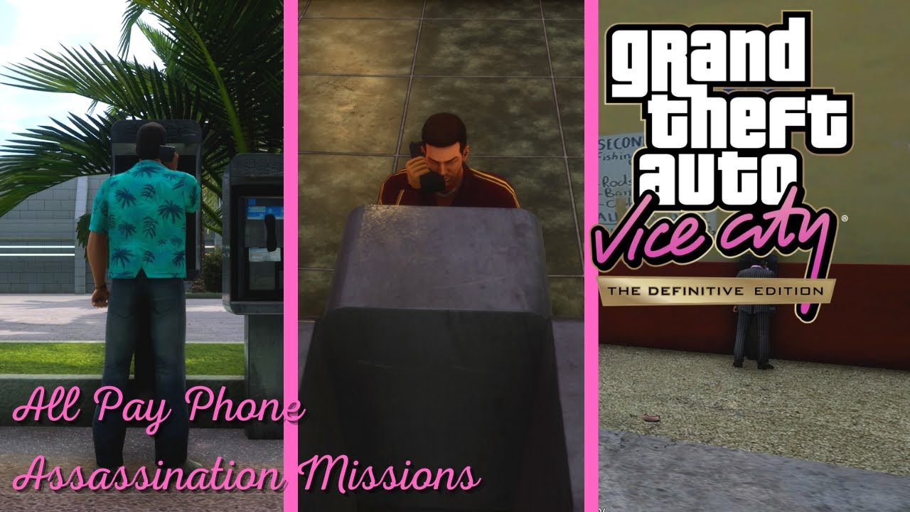 GTA Vice City: The Definitive Edition (PC) - All Pay Phone Assassination Missions