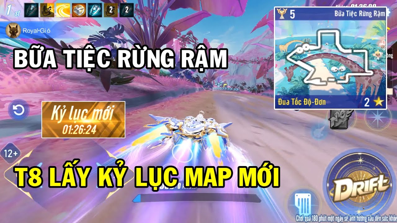 ZingSpeed Mobile | Map Mới Bữa Tiệc Rừng Rậm - T8 Phá Kỷ Lục