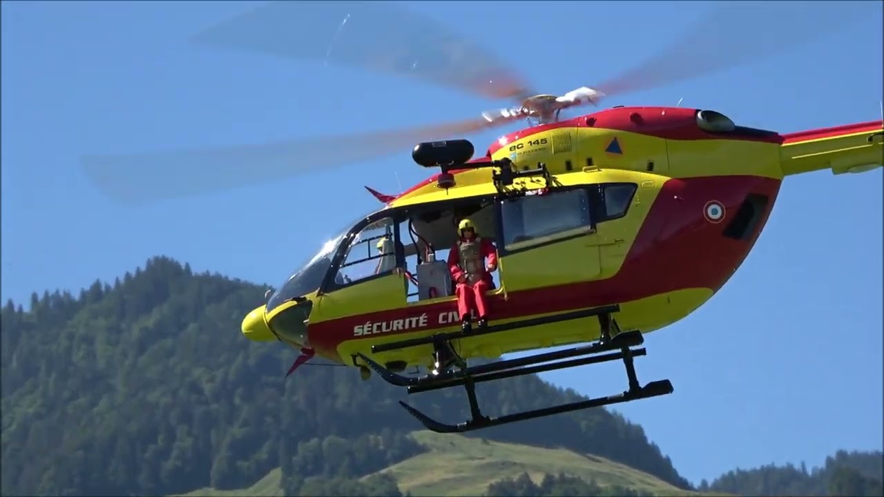 EC-145,  Einsatz mit Rettungswinde