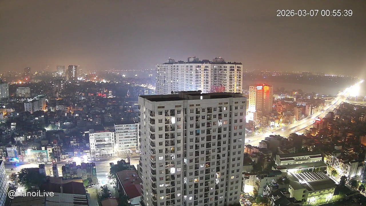 Hanoi Live Camera 24/7 | Vinh Tuy Bridge Traffic part 2 | 07 Mar 2026