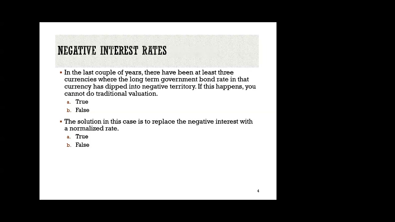 Session 4: DCF Big Picture and First Steps in Riskfree Rates