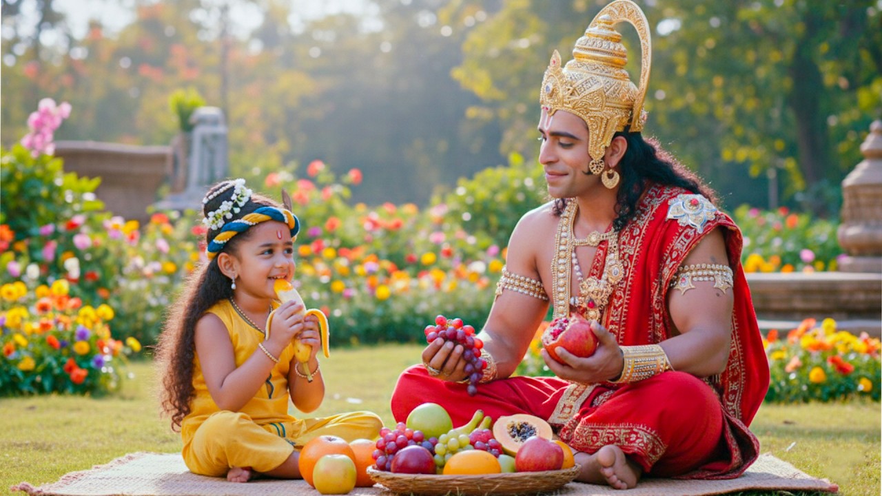हनुमान जी ने बाल को फल खिलाये | यशोमती मईया के नंदलाला | Shree Krishan