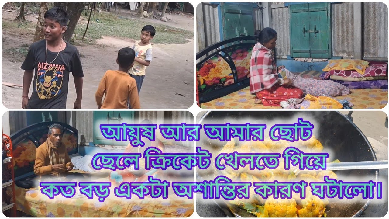  আয়ুষ আর আমার ছোট ছেলে ক্রিকেট খেলতে গিয়ে কত বড় একটা অশান্তির কারণ ঘটালো।