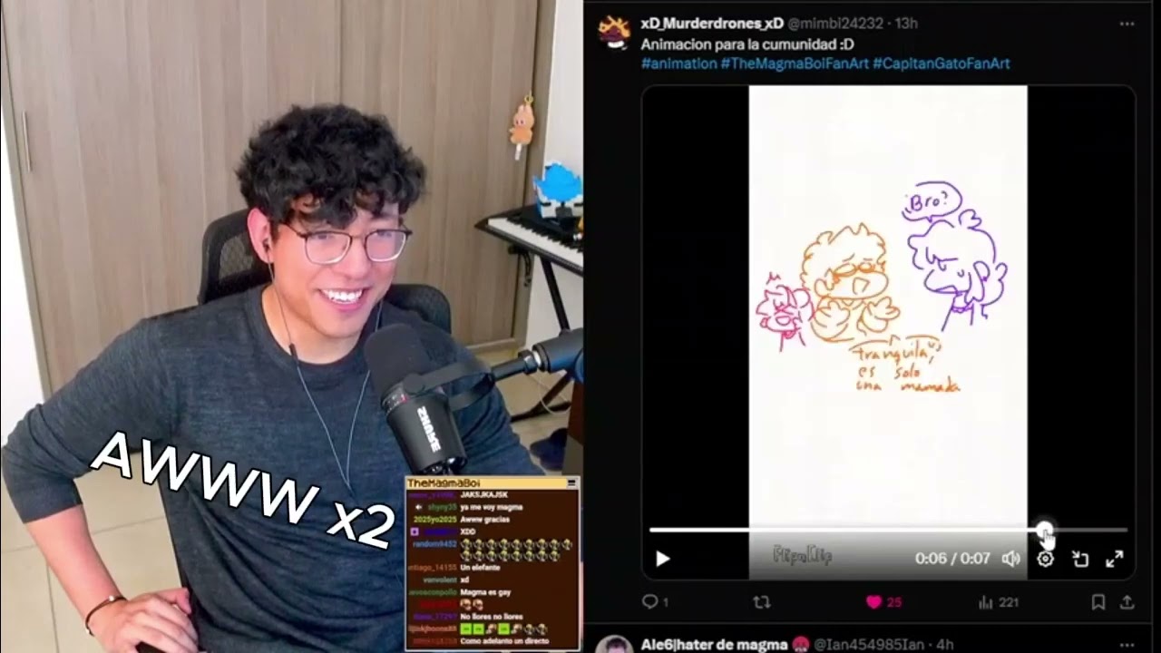 MAGMA me recciona  0 dios, me paresco a esos tipicos videos xd
