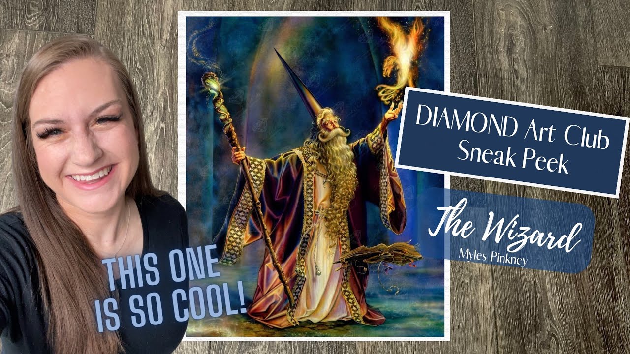 Diamond Art Club Sneak Peek &ldquo;The Wizard&rdquo; by Myles Pinkney 🤩
