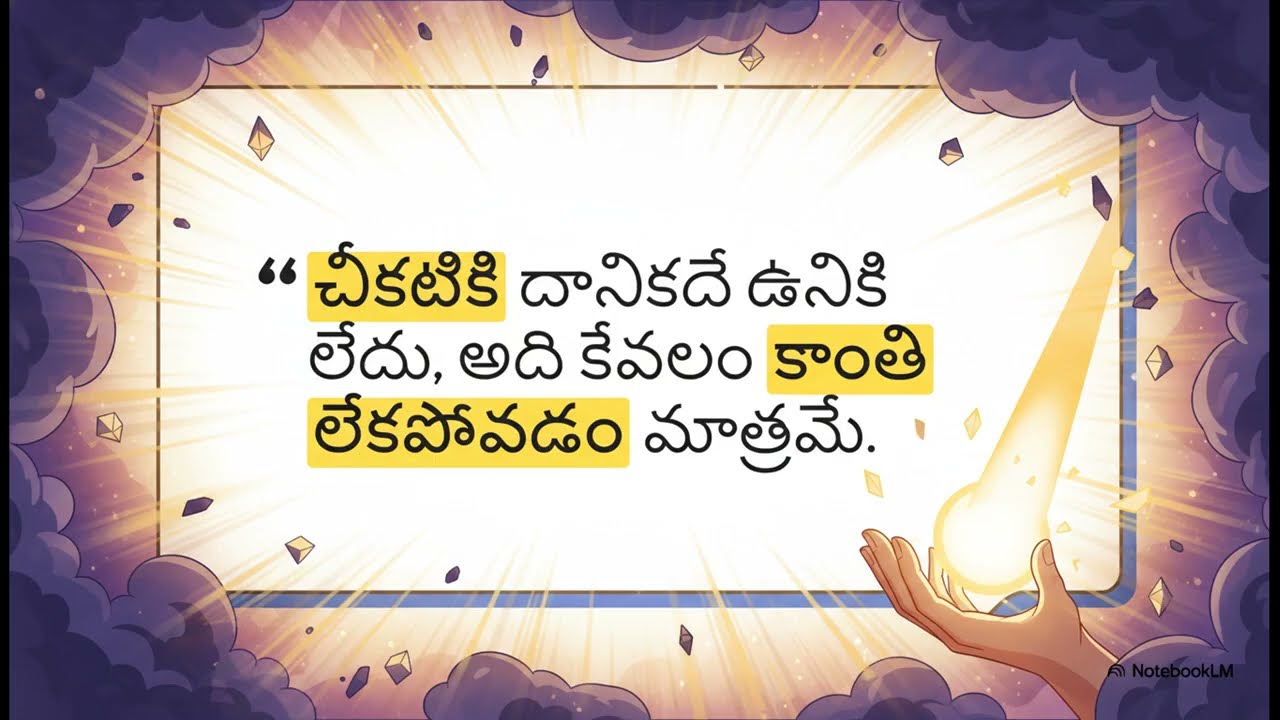 ప్రతికూలత అనే అంధకారంలో వెలిగే జ్యోతి