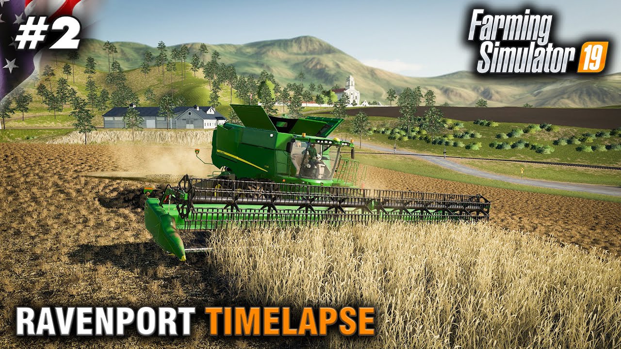 FS19 Timelapse Ravenport #2 Bale Collecting