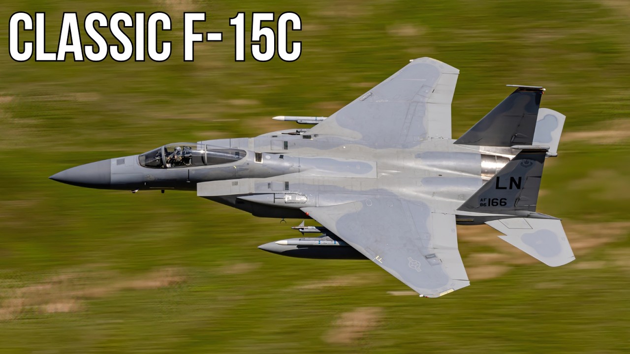 F-15C Eagle 4-Ship Entry | Cad East Mach Loop (Historic Footage)