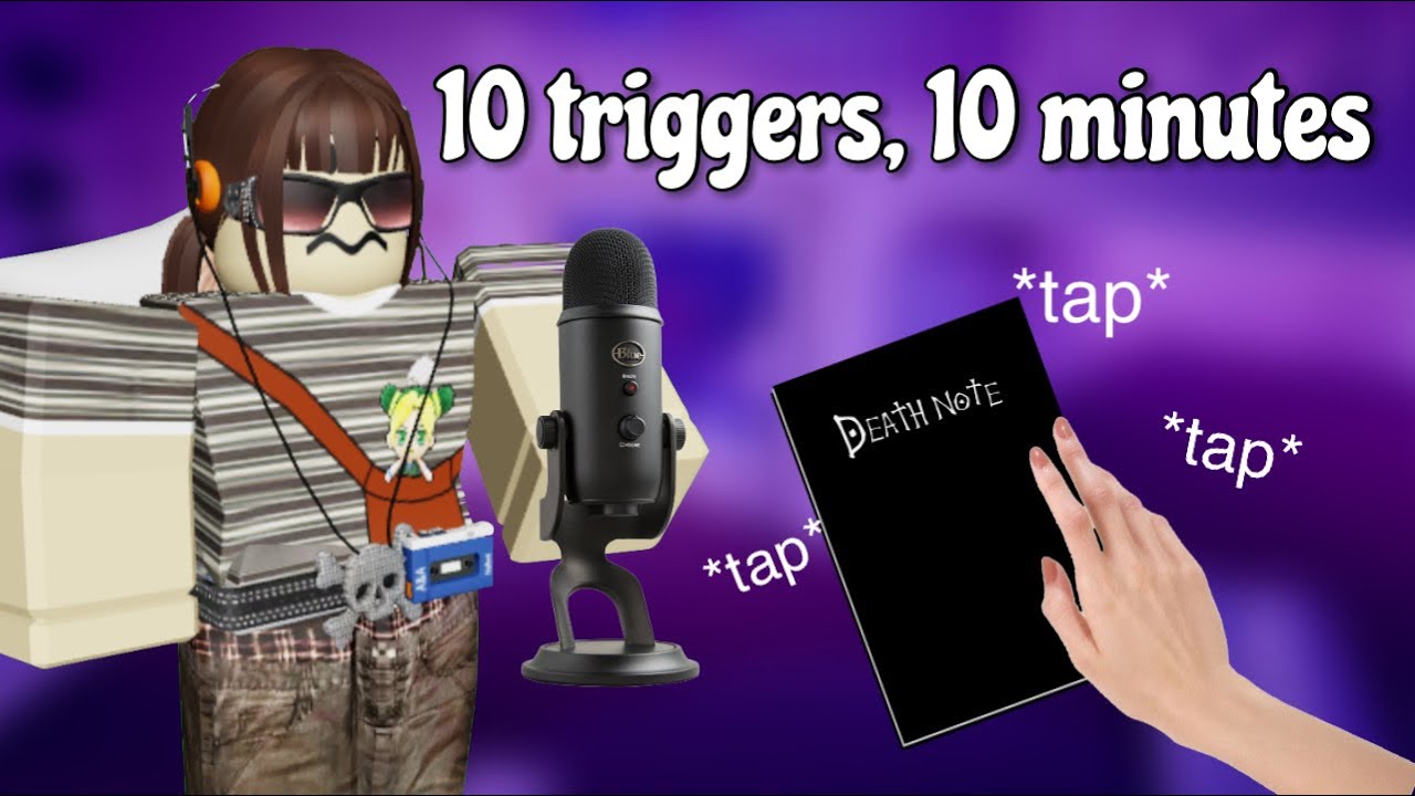 10 TRIGGERS IN 10 MINUTES (tape peeling, tapping, whispers)