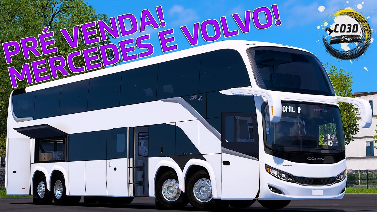 APRESENTAÇÃO E PRÉ VENDA! - COMIL CAMPIONE INVICTUS DD 2024 - MERCEDES/VOLVO - 6/8X2 - BY CD3DSHOP!