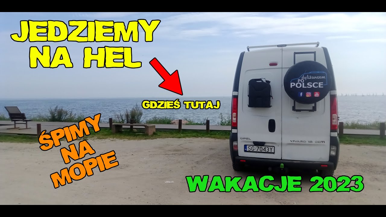 Wakacje 2023. Zwiedzamy Mierzeję Wiślaną i Półwysep Helski. Śpimy na MOPie. #90
