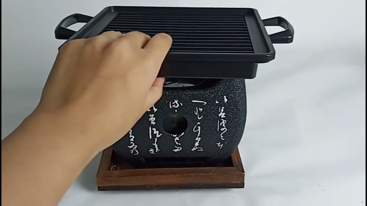 Charcoal BBQ Grill Japanese Korean Ceramic Hibachi BBQ Table Yakitori Barbecue BQ11