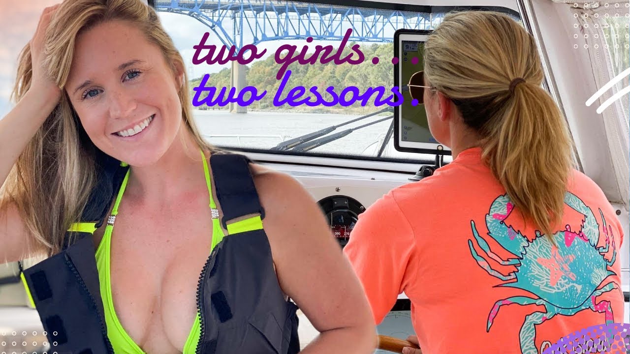 Two Girls...Two Lessons. -  Lazy Gecko Sailing VLOG 210