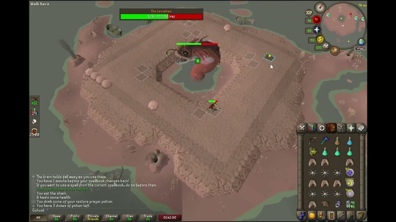OSRS - The Leviathan - Example Kill (Tbow + Webweaver)