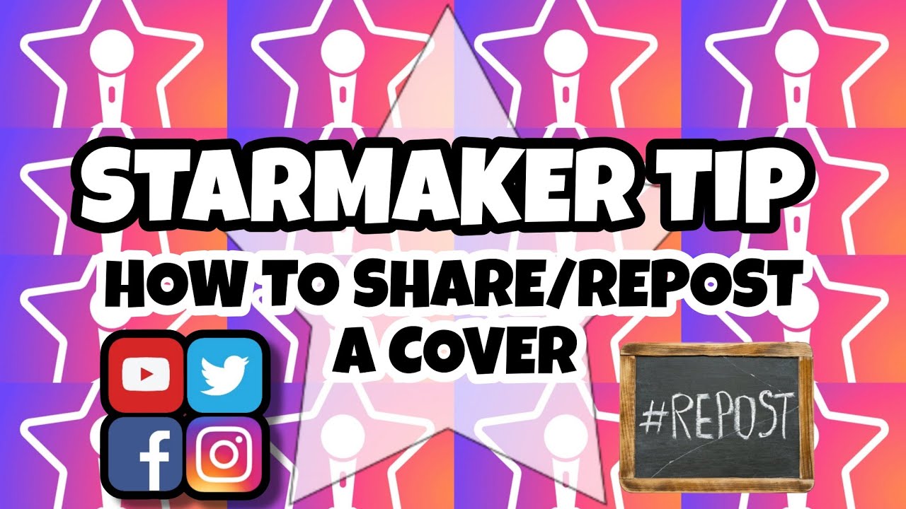 STARMAKER TUTORIAL - Starmaker how to share a cover - How to repost - (ENGLISH 2023)