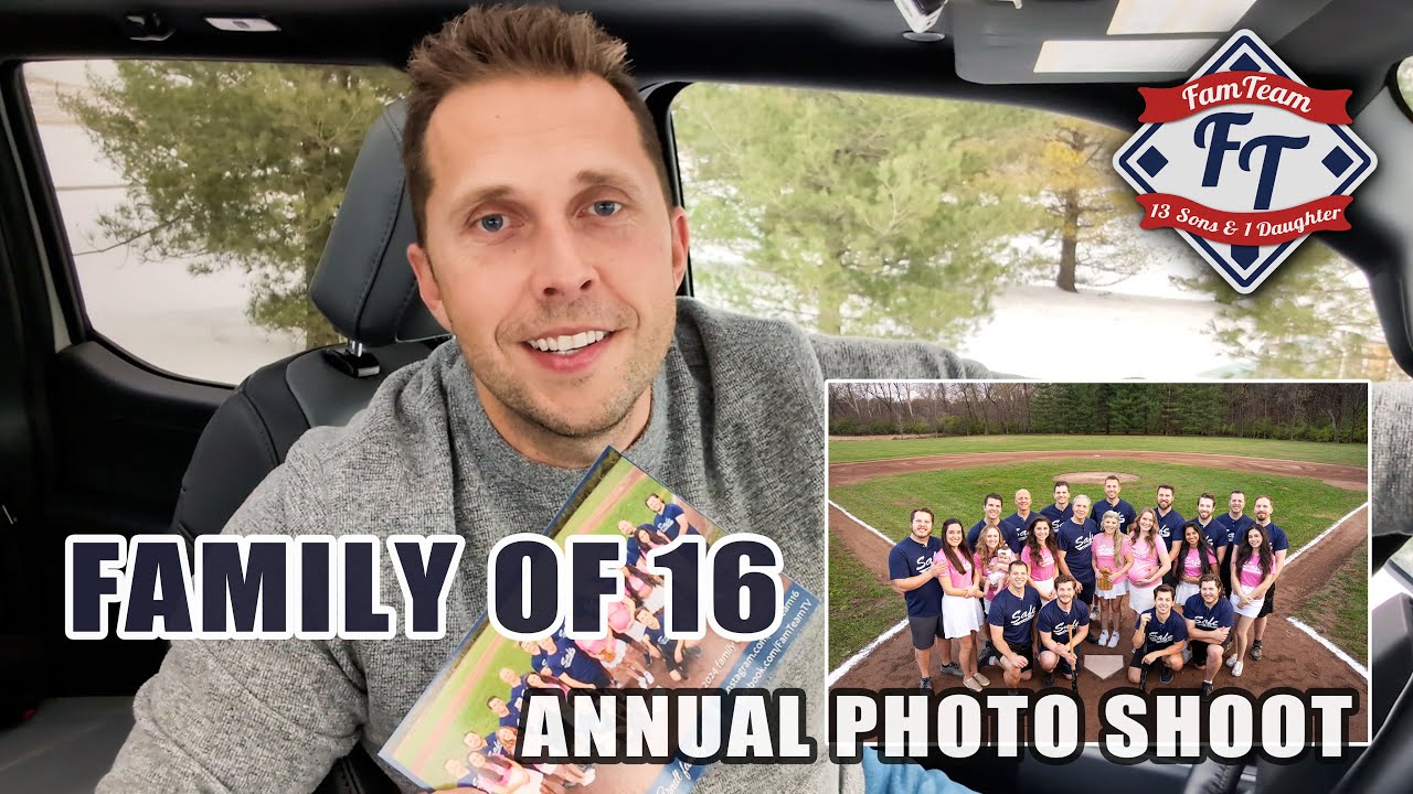 How Does A Family Of 13 Sons & One Daughter Organize The Annual Family Photo? | FamTeam #11