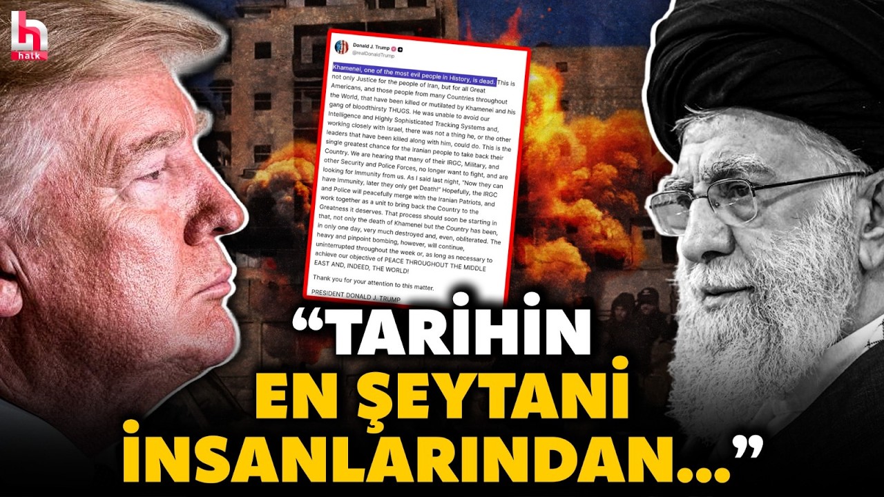 DÜNYA BU AÇIKLAMAYI KONUŞUYOR! Trump, Hamaney'in ölümünü bu sözlerle açıkladı! İran'a tarihi mesaj!