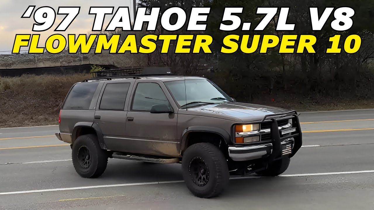 1997 Chevy Tahoe 5.7L V8 Exhaust Sound w/ Flowmaster Super 10!