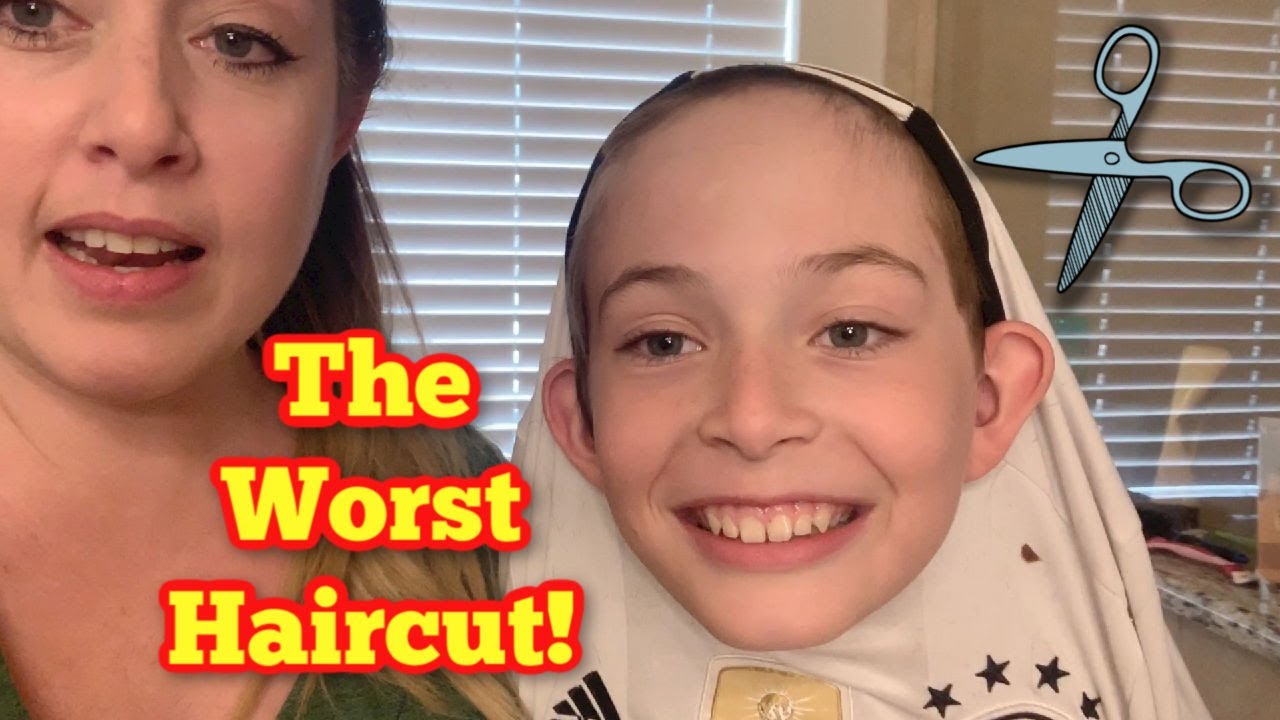 I gave my child the worst haircut in the history of haircuts! (And he helped!)