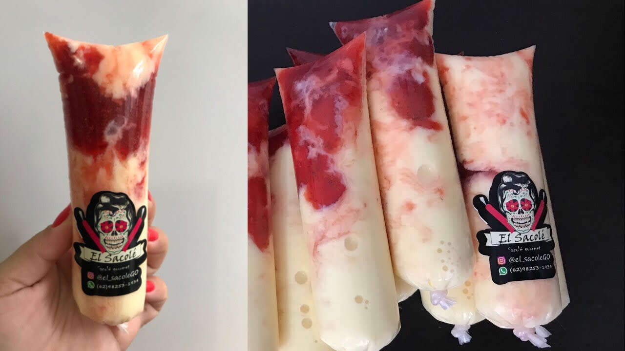 VENDA GARANTIDA! GELADINHO GOURMET DE  CHOCOLATE BRANCO COM MORANGO!