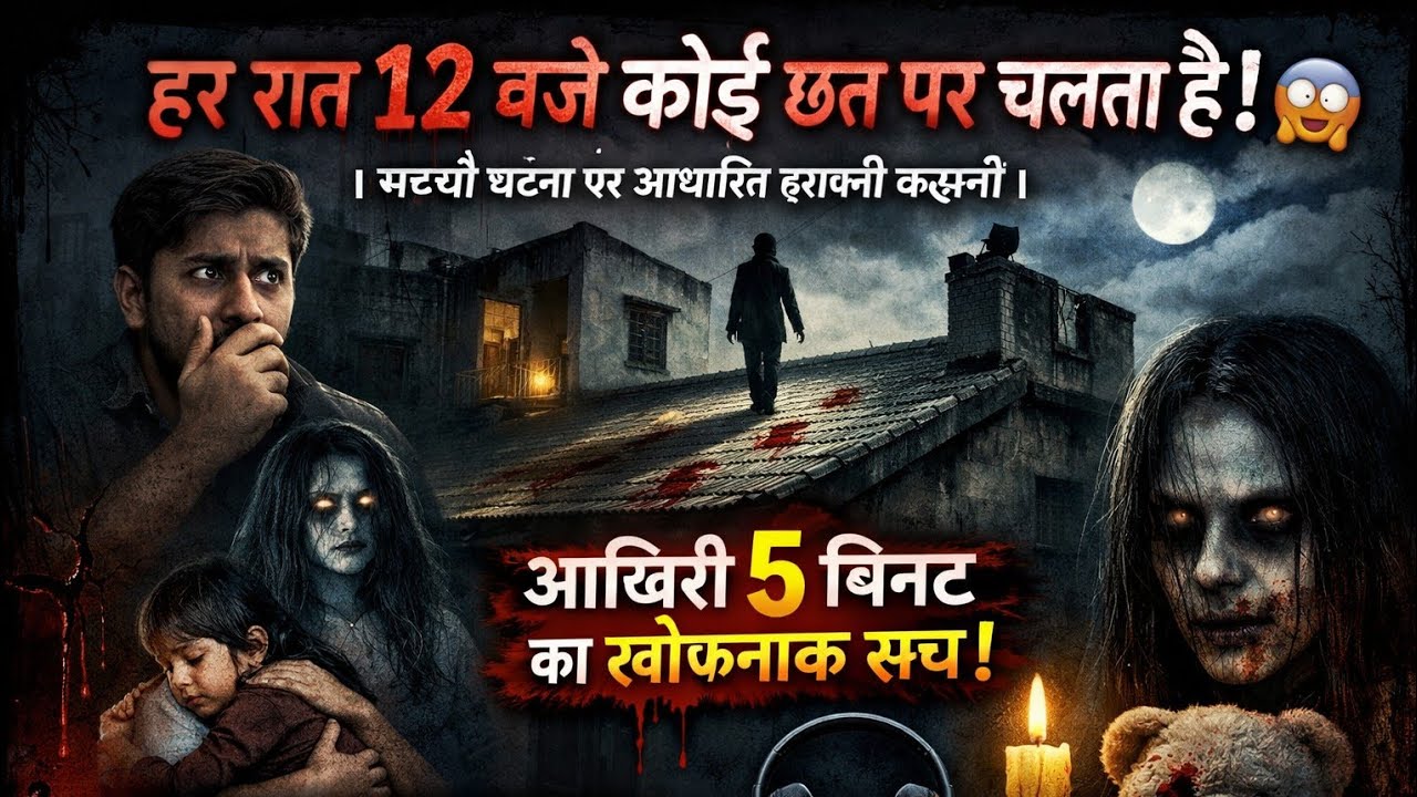  हर रात 12 बजे छत पर चलने वाली परछाई | Horror Hindi Story