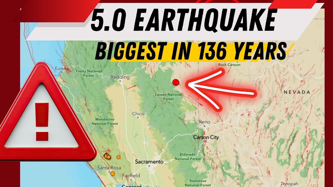 5.0 Earthquake Susanville California. Largest in 136 Years! Sunday 12/28/2025