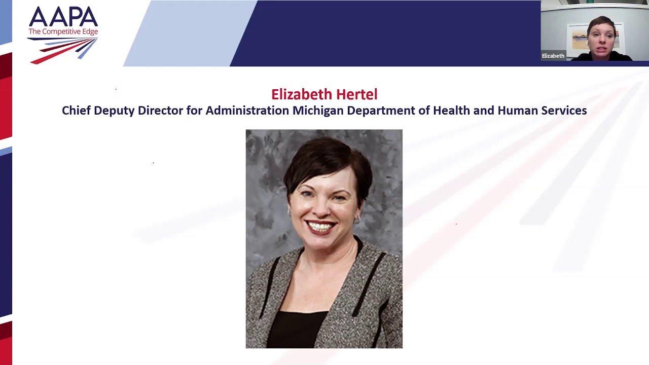 AAPA Town Hall - Director of MDHHS, Elizabeth Hertel