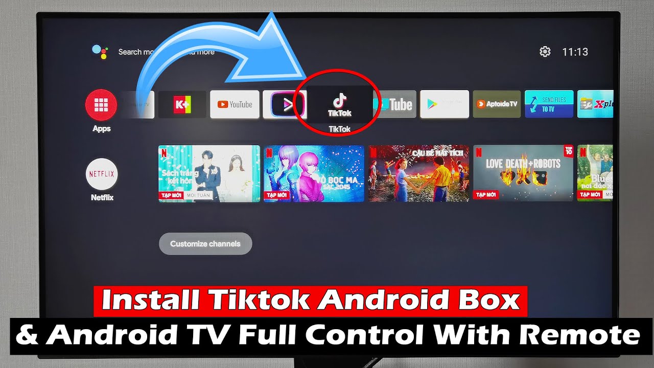How To Install Tiktok Android Box & Android TV Full Control With Remote 2022