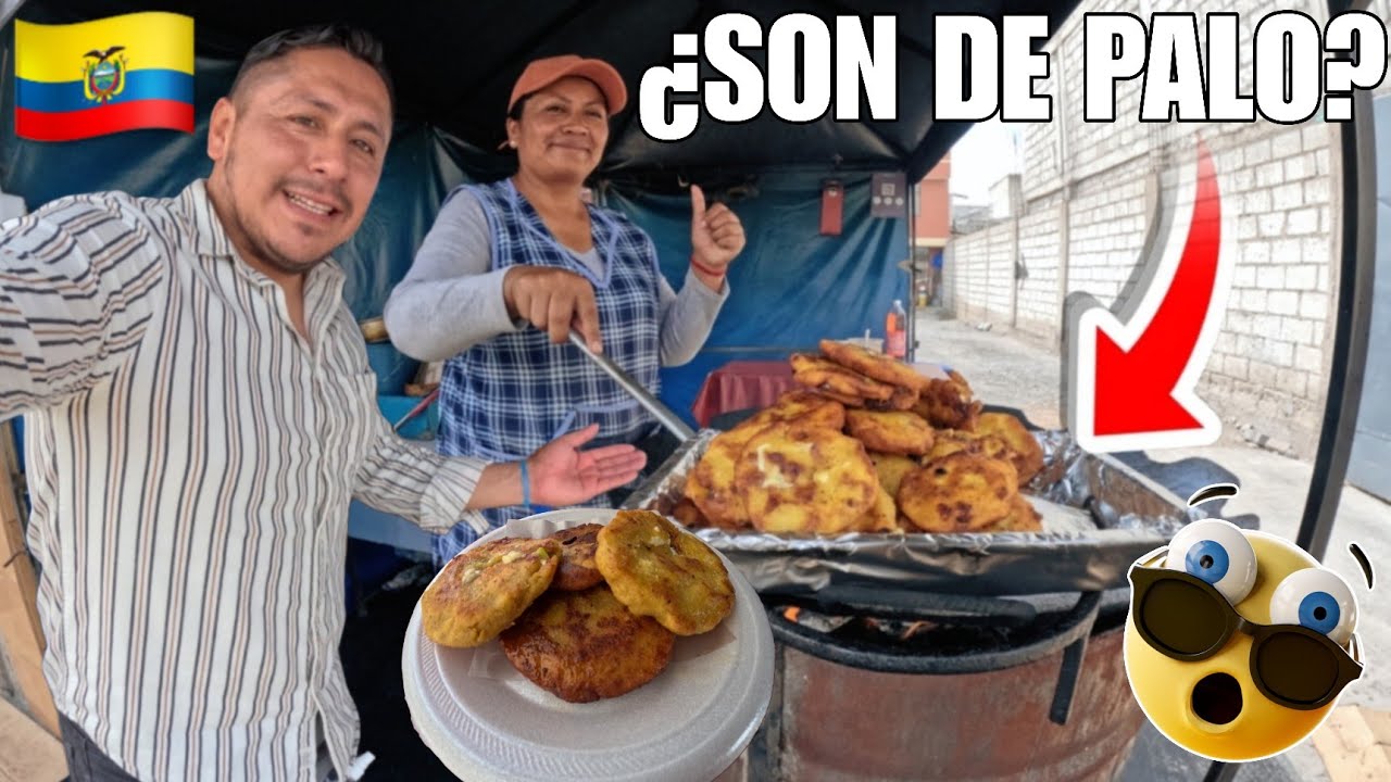 PROBANDO las TORTILLAS de PALO en LATACUNGA | ECUADOR 🇪🇨 : Ferchito Aventura