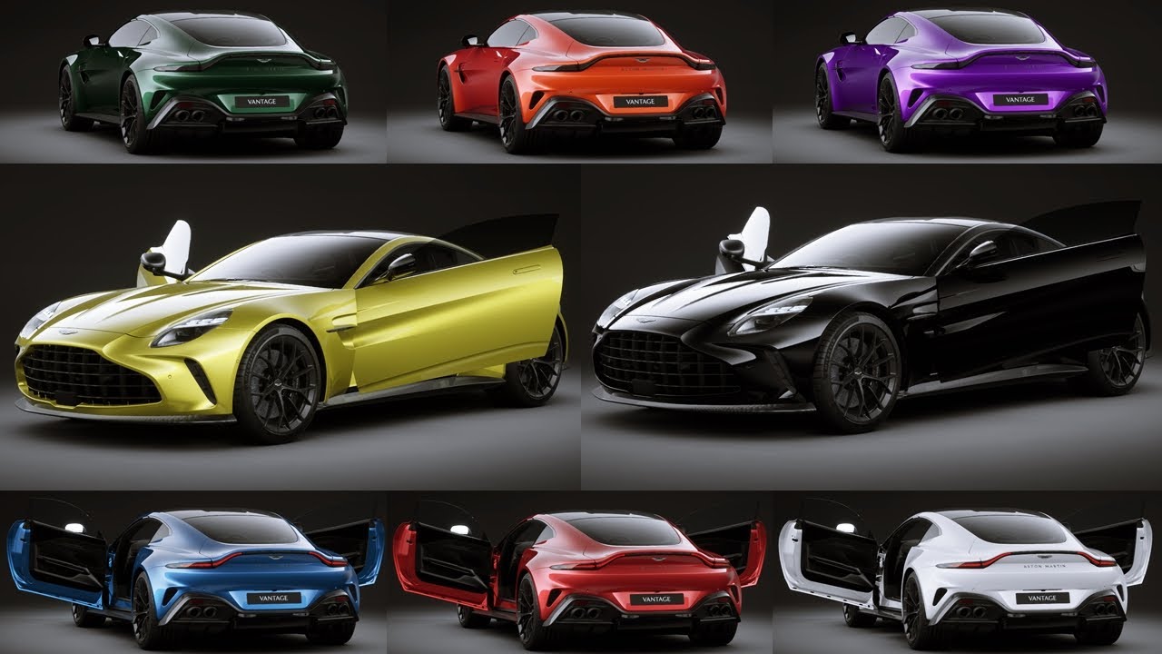 New 2025 Aston Martin VANTAGE - COLORS Details Comparison | What's your favorite?