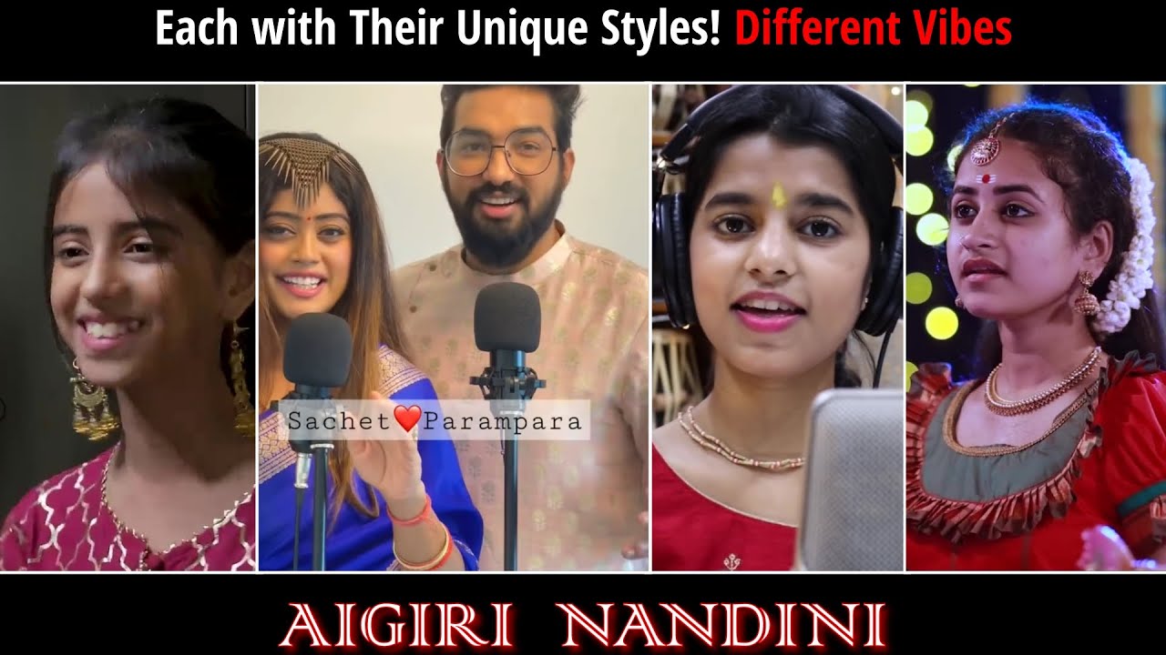 Aigiri Nandini Mashup | Anukriti x Sachet Parampara x Maithili Thakur x Sooryagayathri
