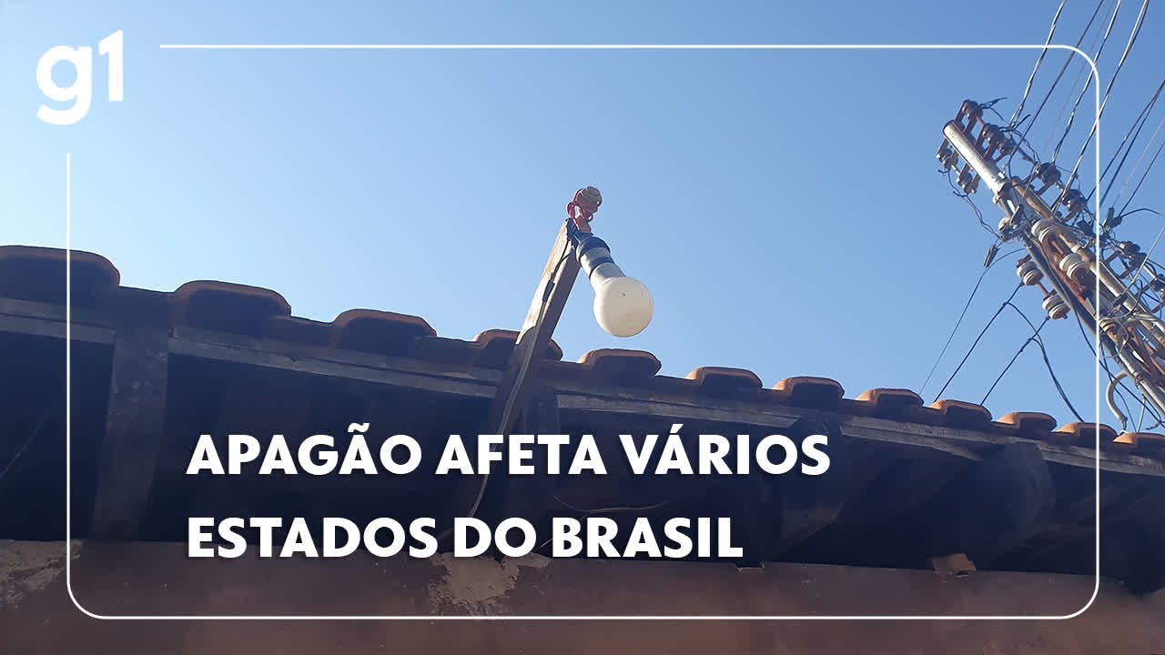 Apag&atilde;o afeta v&aacute;rios estados do Brasil