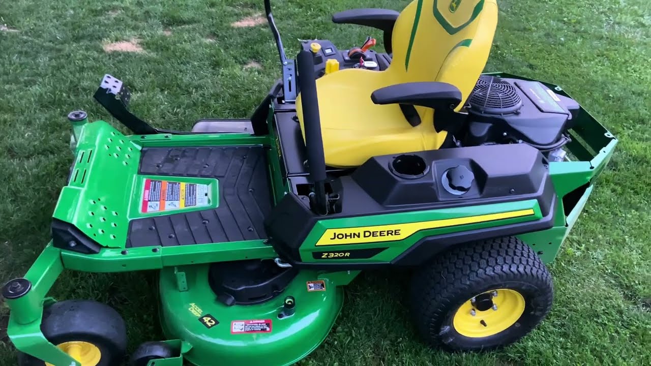 UPDATE on John Deere Z320R zero turn tractor after a few weeks of owning/ my 10 year old learning.