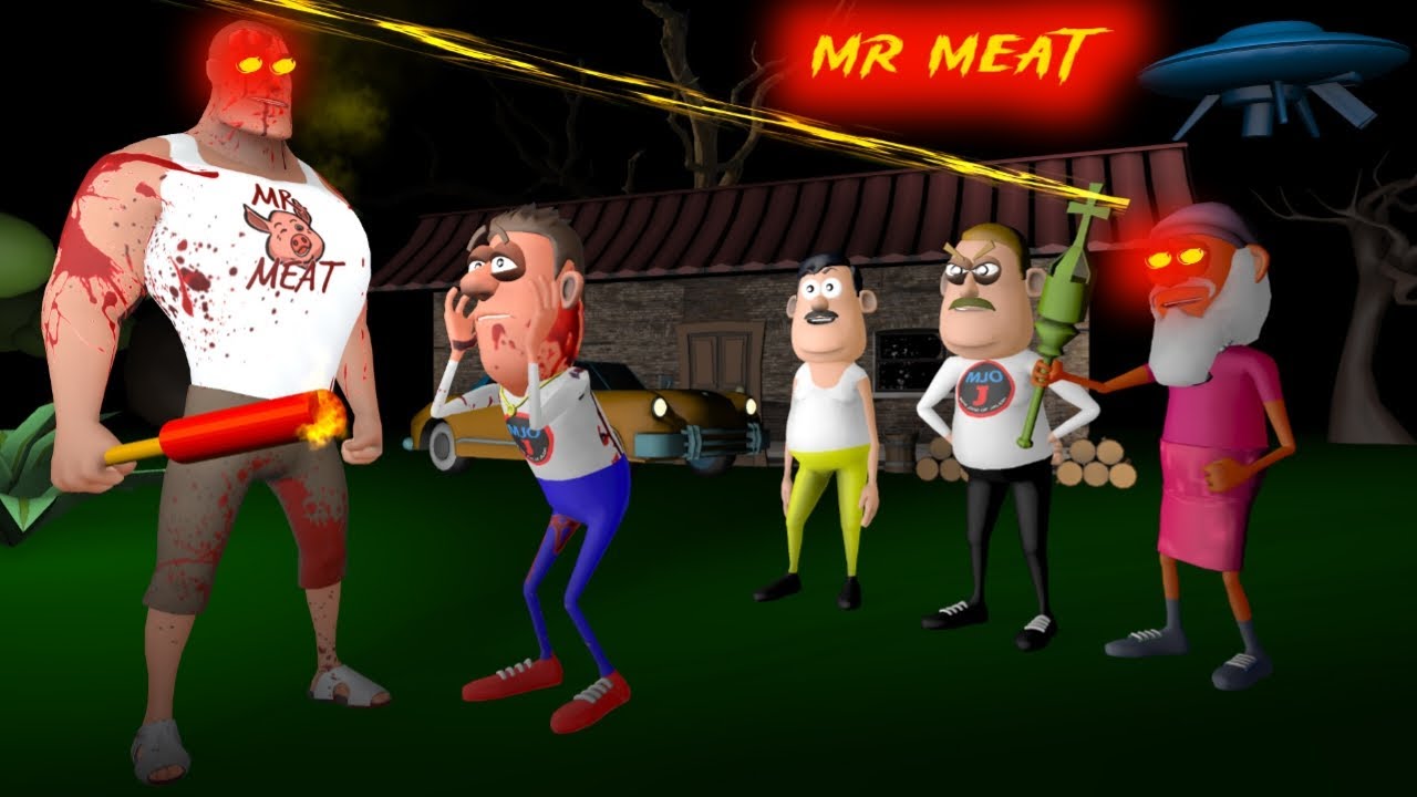 Gupta Ji Mishra Ji Aur Mr Meat Part 2 | Gulli Bulli | Cartoon |Baba Wala