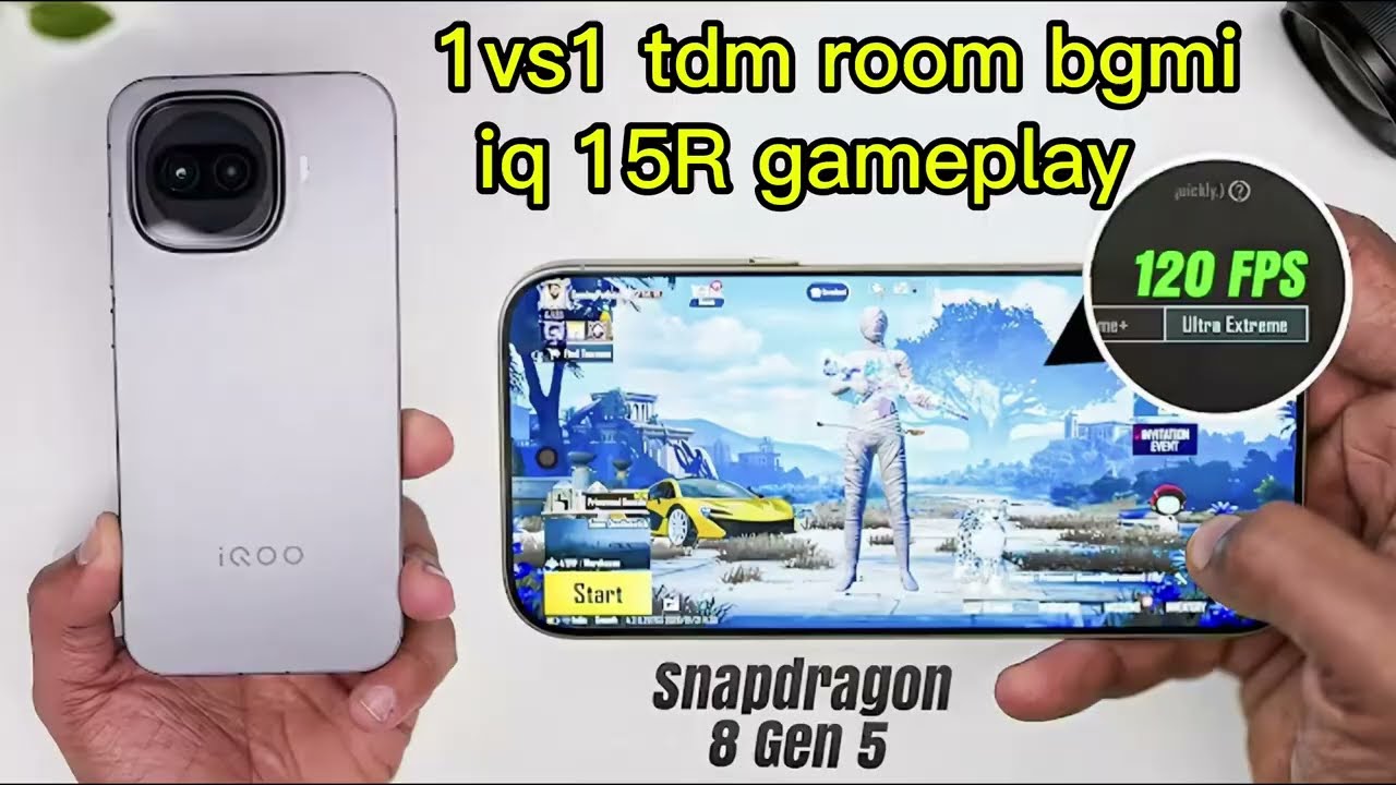 iPhone 12 vs Iqoo 15R BGMITDM...🥵🥵