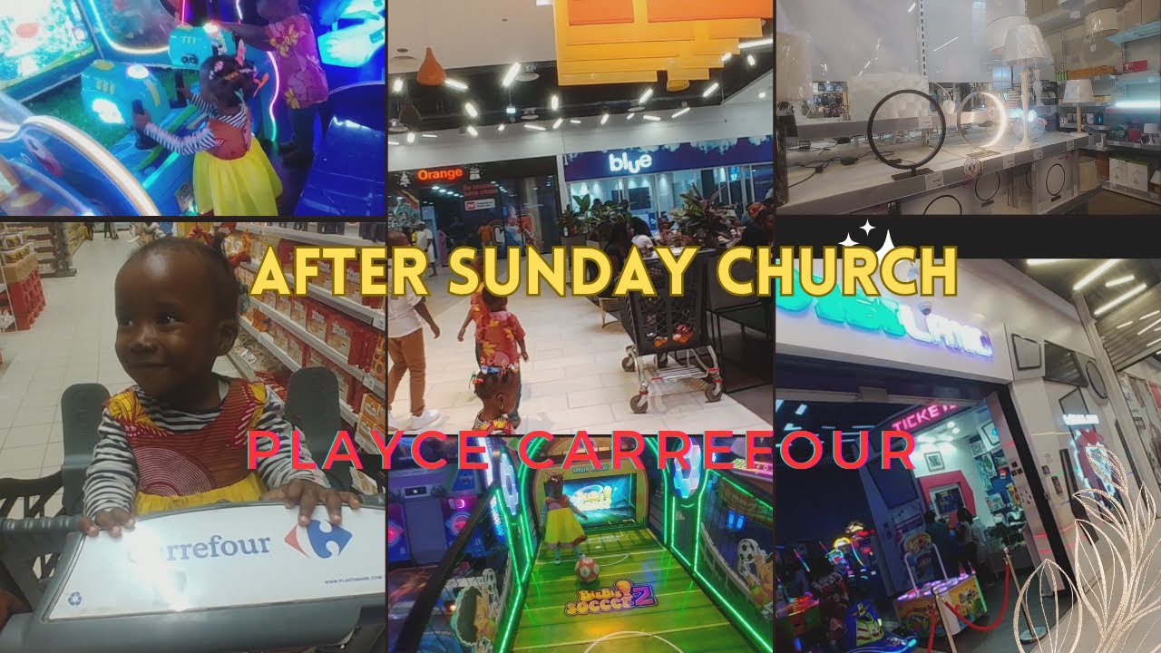 After sunday church: j'amène  les enfants au manège à carrefour, #carrefour #loisir #manège