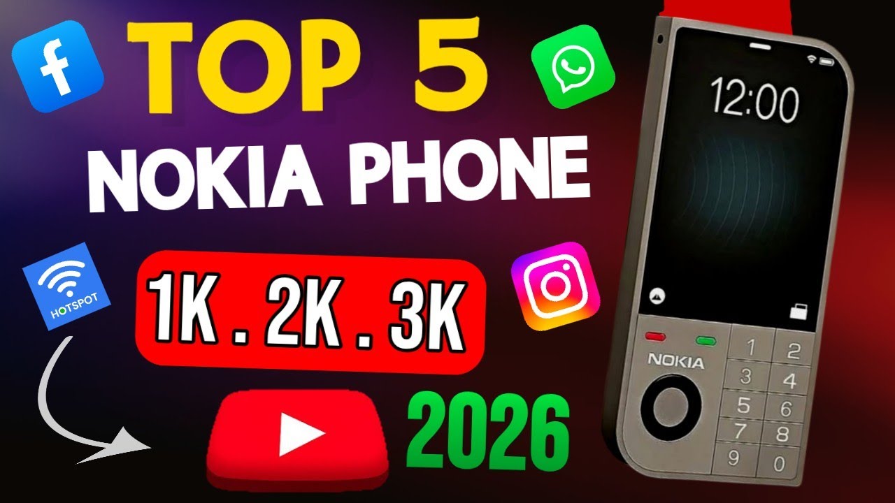 🔥Top 5 Nokia Keypad Phone 2026 | Best Keypad Phone 🤑| Best 4G Keypad Phone 2026 | Best Keypad Mobile