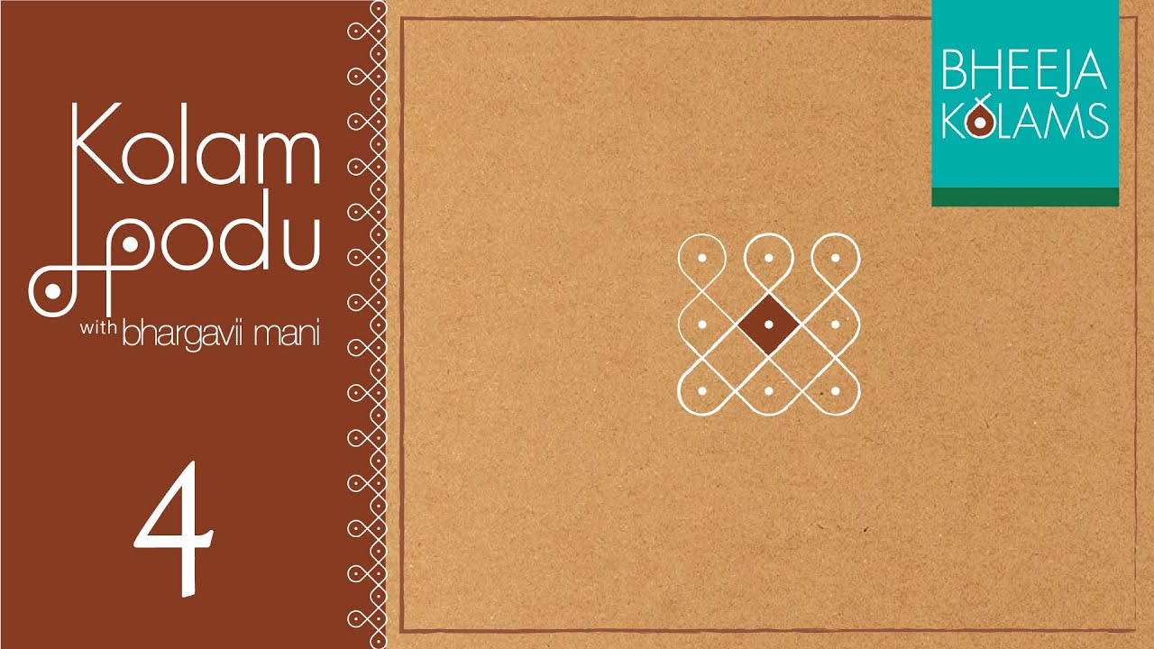 CHATUR (चतुर्) || BEEJA KOLAM 4 || SIKKU KOLAM BASICS
